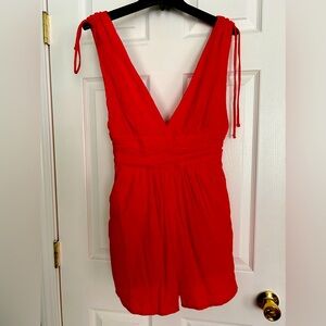 Coral “one clothing” romper